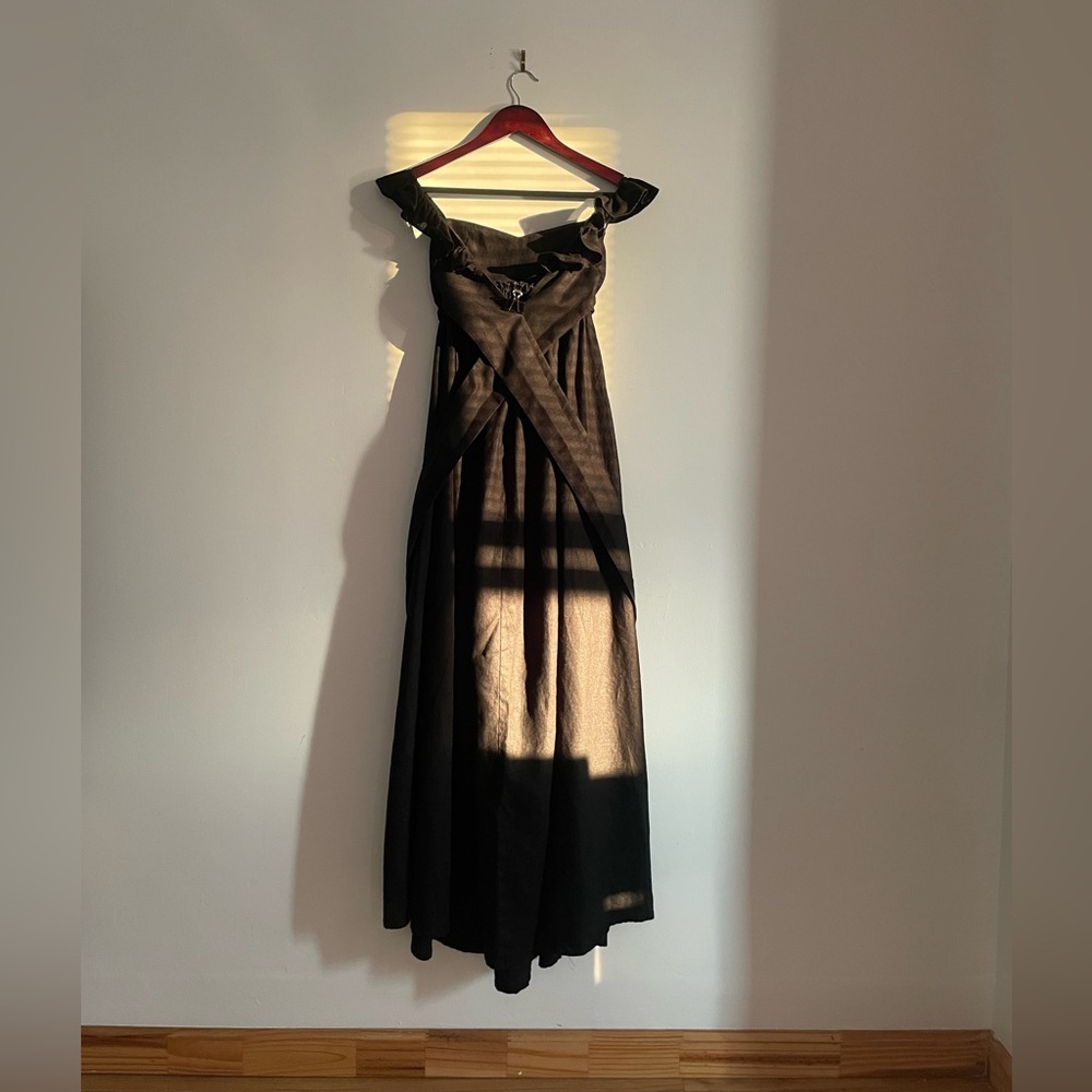 Reformation Black Linen Vecchio Maxi Dress - Picture 9 of 13